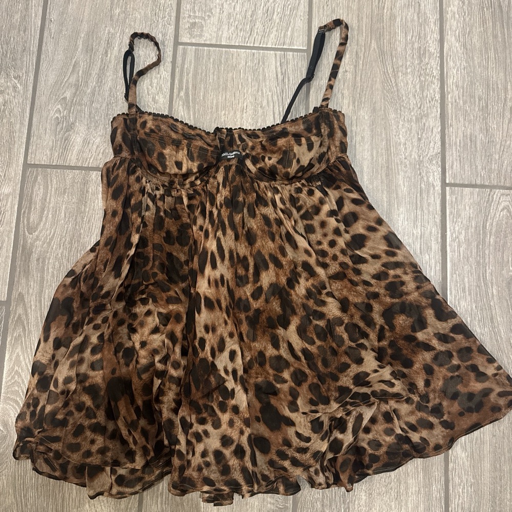 Skims x Dolce & Gabbana Babydoll Mini Dress